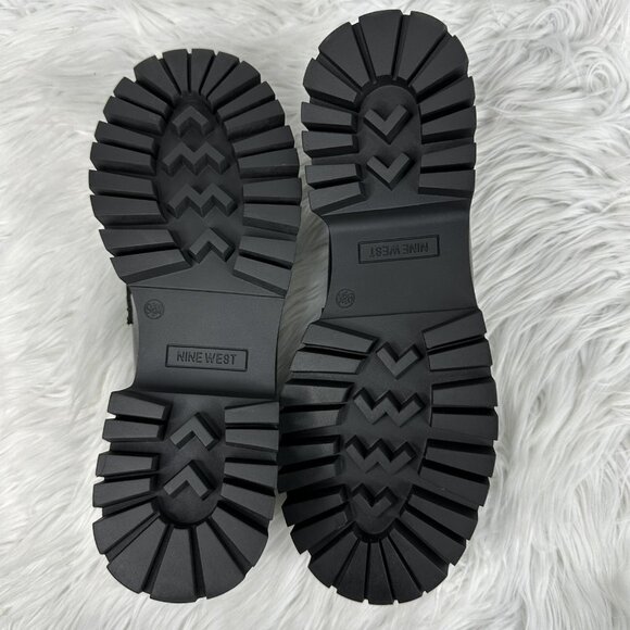 Nine West‎ Women’s Black Garren Link Accent Lug Sole Casual Loafers US 9.5 - Picture 10 of 16